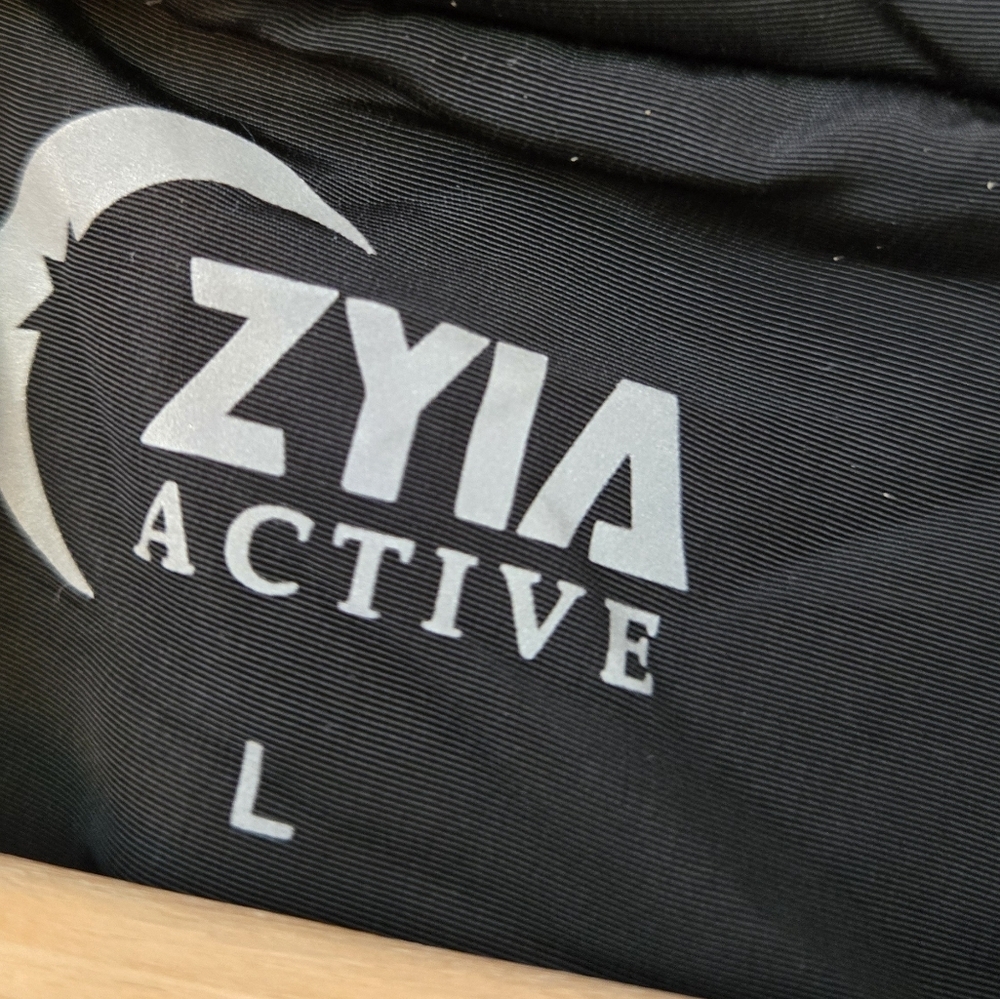 Zyia Black Drawstring Hooded Jacket size large - Picture 3 of 16